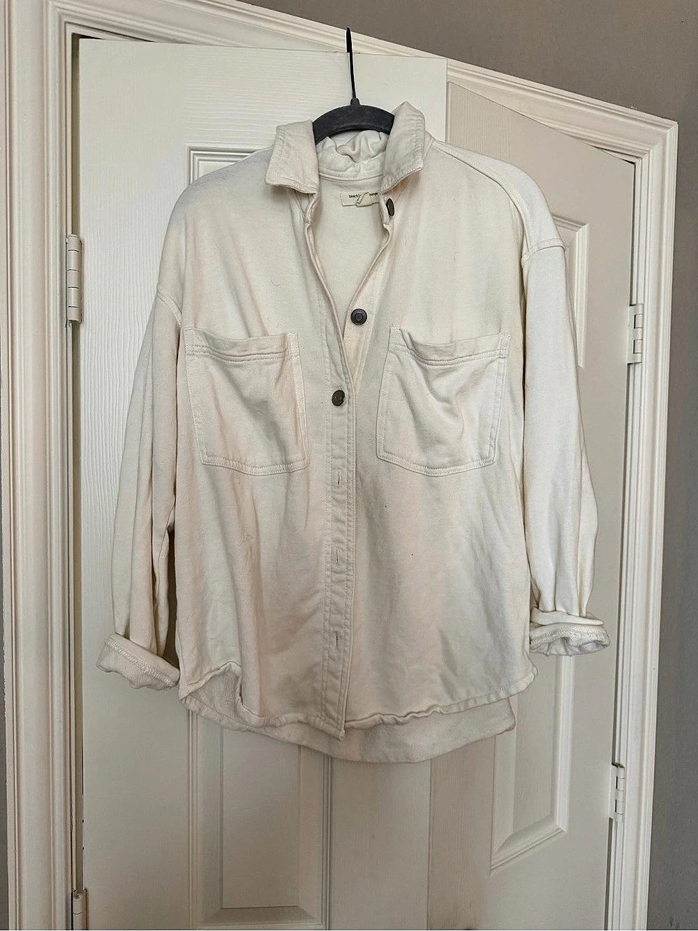 beachlunchlounge Button Down in cream Size small
